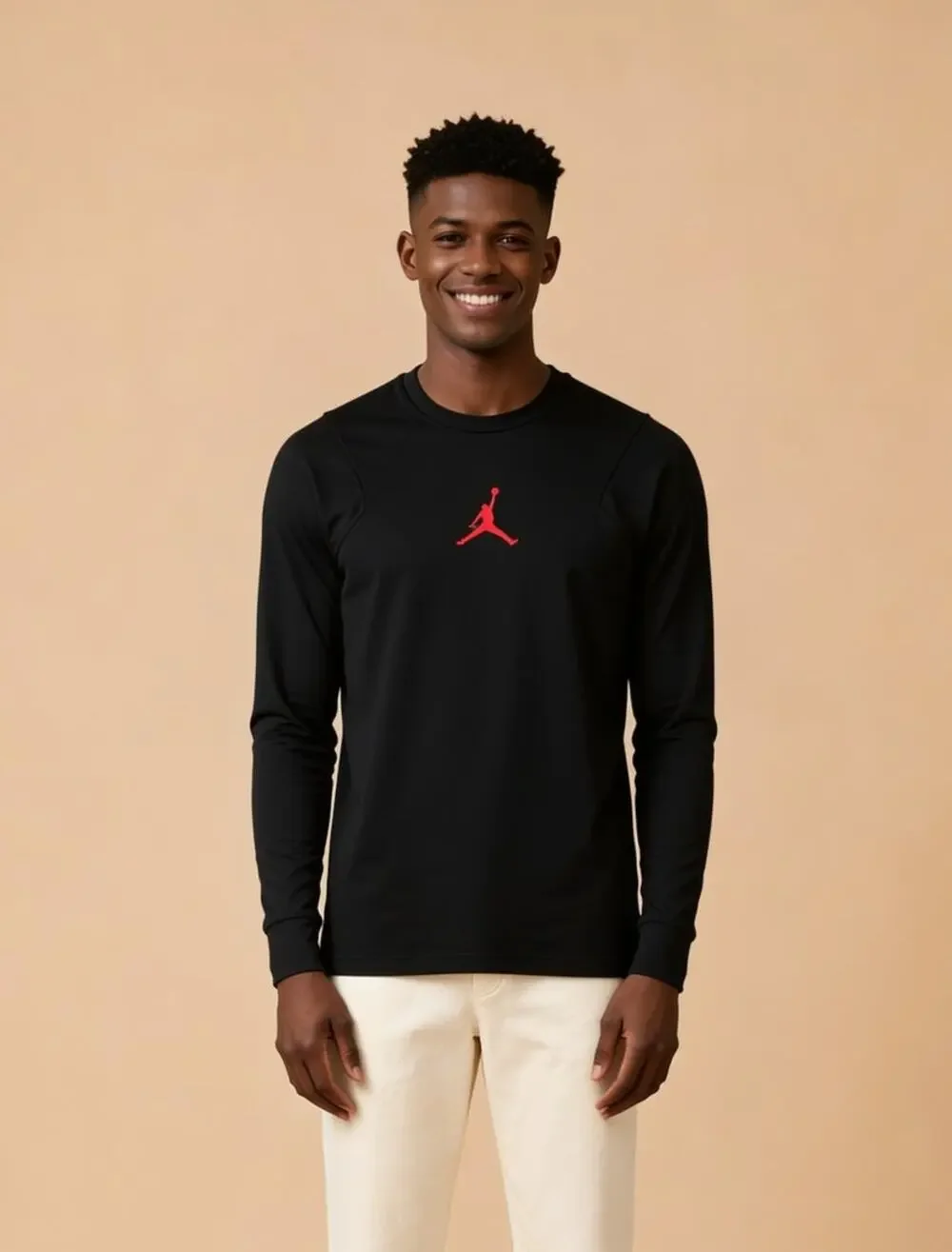 Nike Air Jordan Dri-FIT Long Sleeve Performance Shirt Black XL